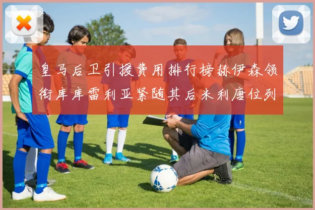 皇马后卫引援费用排行榜赫伊森领衔库库雷利亚紧随其后米利唐位列第三